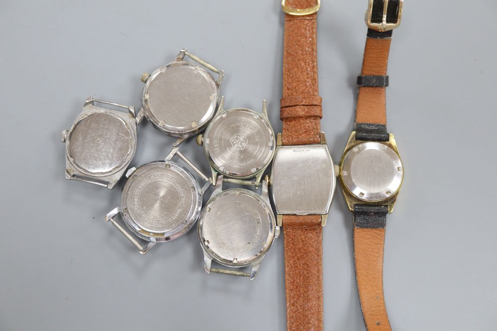 A Revue Sports watch and six other wrist watches